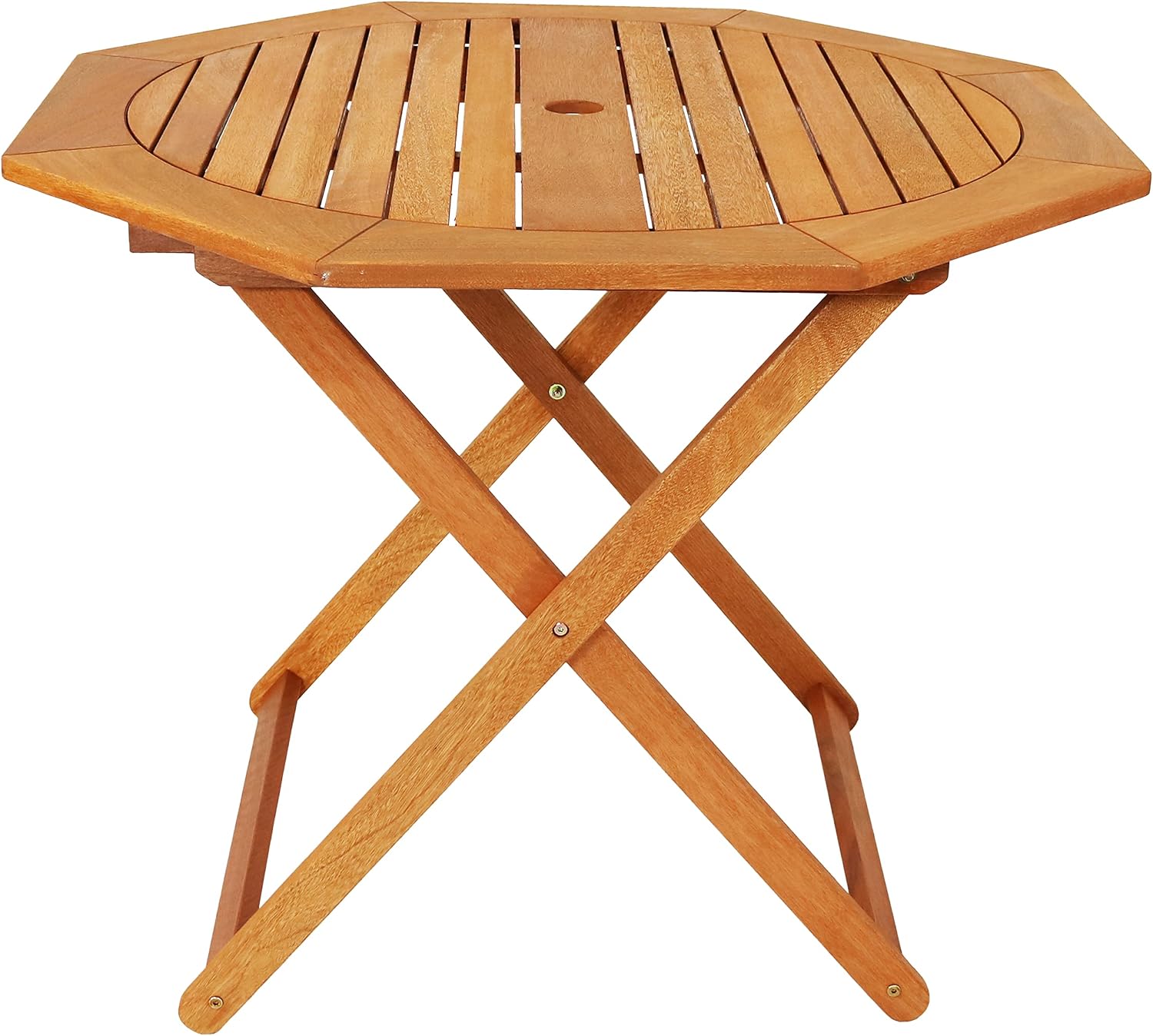 Outdoor Furniture Teak - Meranti Wood Folding Outdoor Table, Octagon