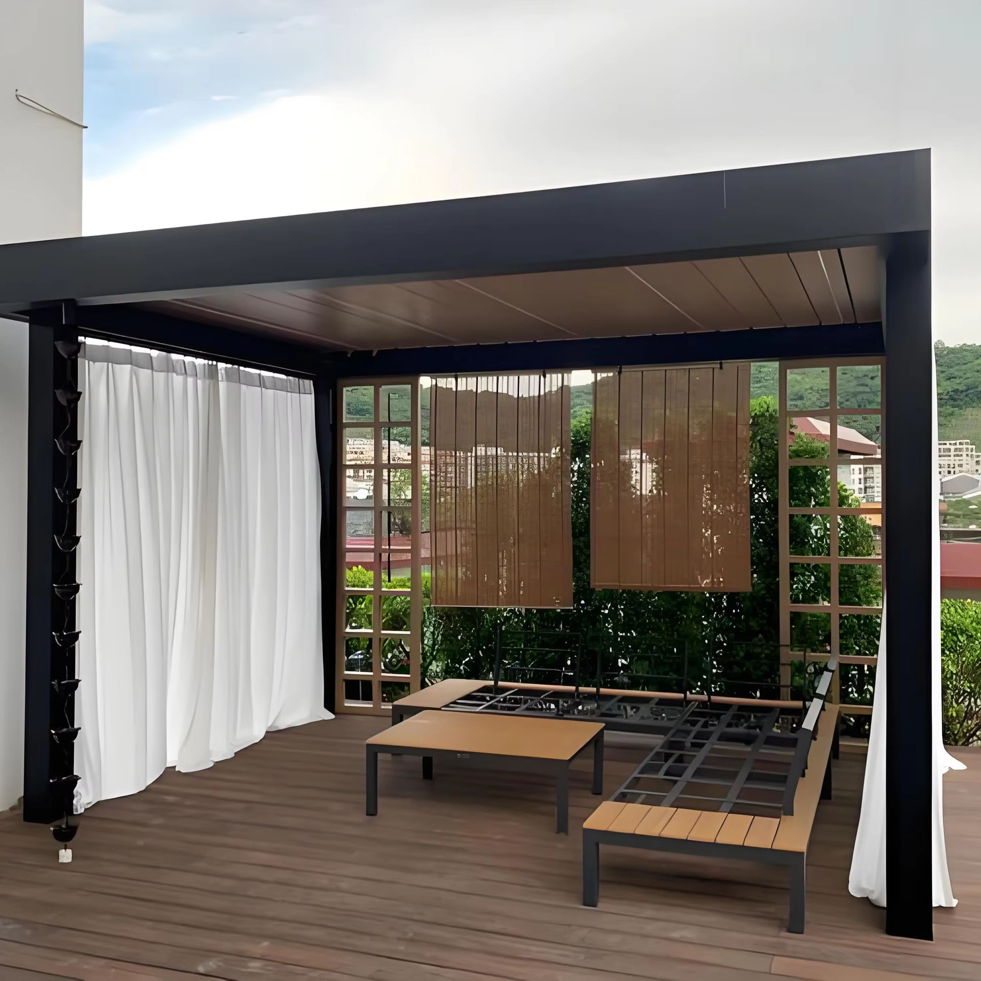 Luxurious Powder Coated Anti R - Outdoor Furniture Gazebo recension och pris