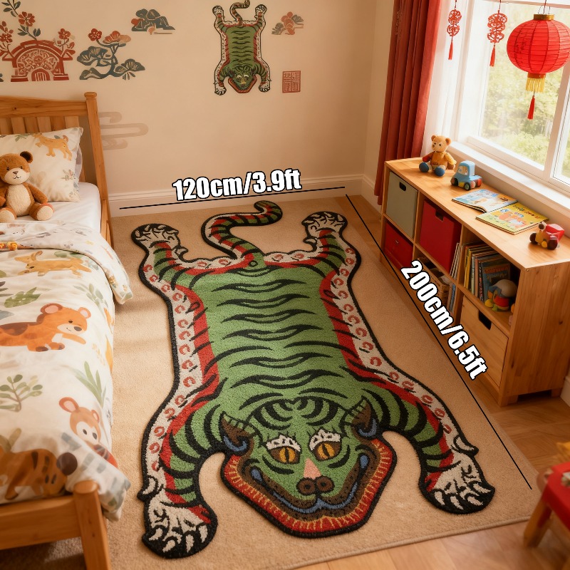 VIKAMA Tiger Pattern Rug Non-s - Outdoor Furniture For Cafe recension och pris