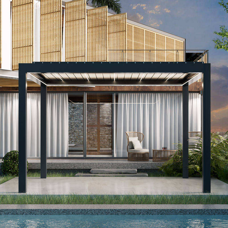 Exterior Carport Pavilion Louv - Outdoor Furniture Gazebo recension och pris