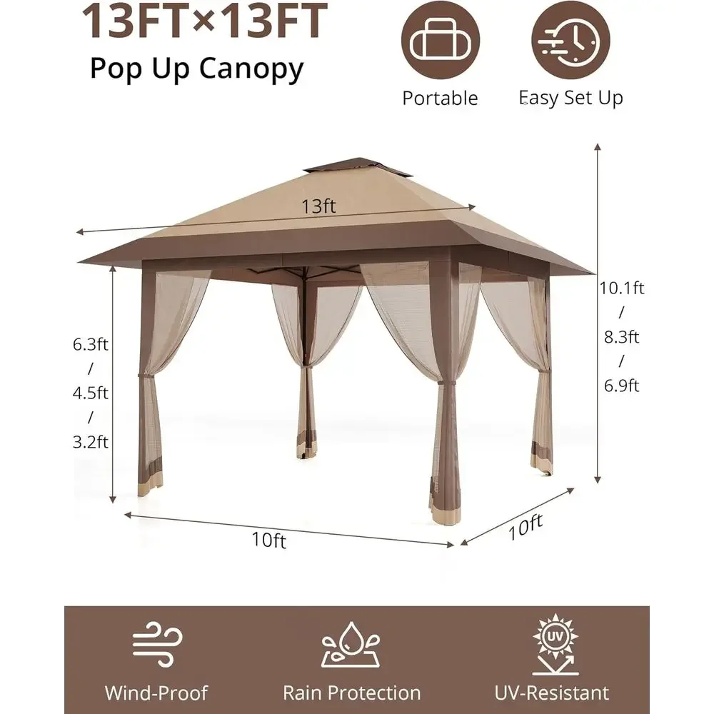 13x13 Outdoor Gazebo with Mesh - Outdoor Furniture Gazebo recension och pris