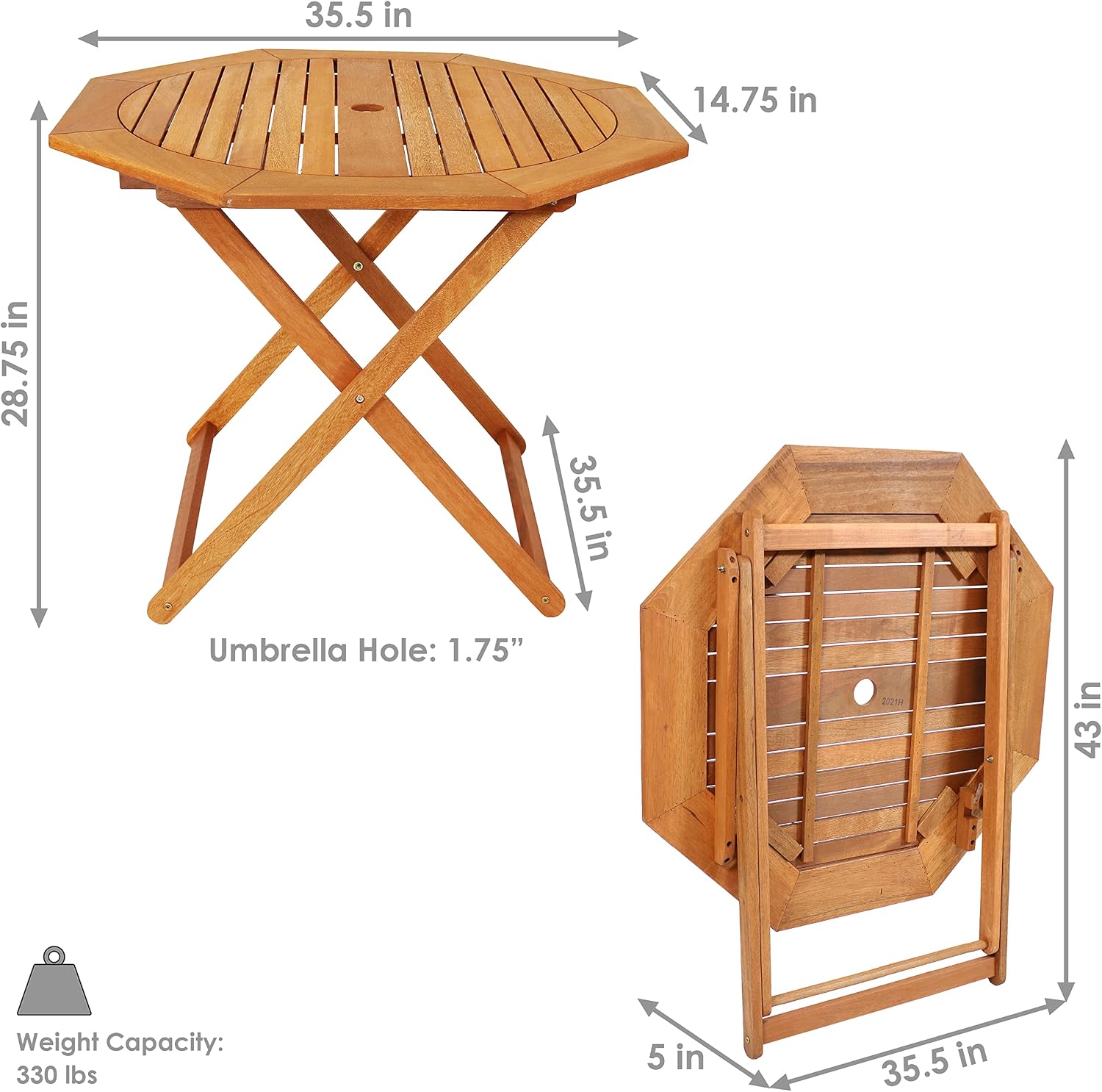 Meranti Wood Folding Outdoor T - Outdoor Furniture Teak recension och pris