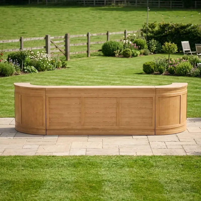 Solid Wood Outdoor Bar Table M - Outdoor Furniture Easy To Clean recension och pris