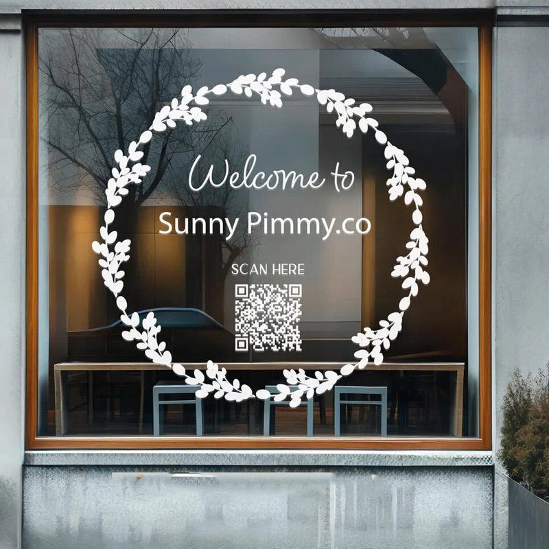 Leaf wreath decal for front st - Outdoor Furniture Store recension och pris