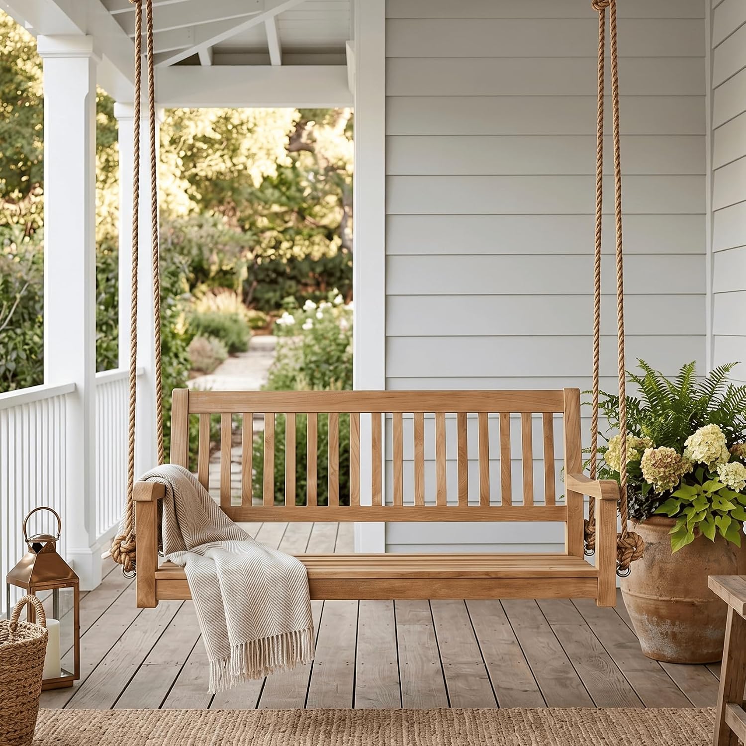 Grade-A Teak Wood Porch Swing  - Outdoor Furniture Teak recension och pris