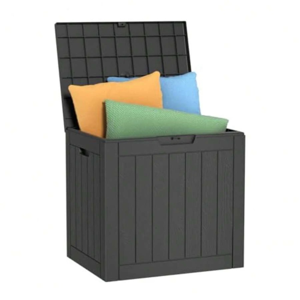 30 Gallon Deck Box Outdoor Sto - Outdoor Furniture Black recension och pris