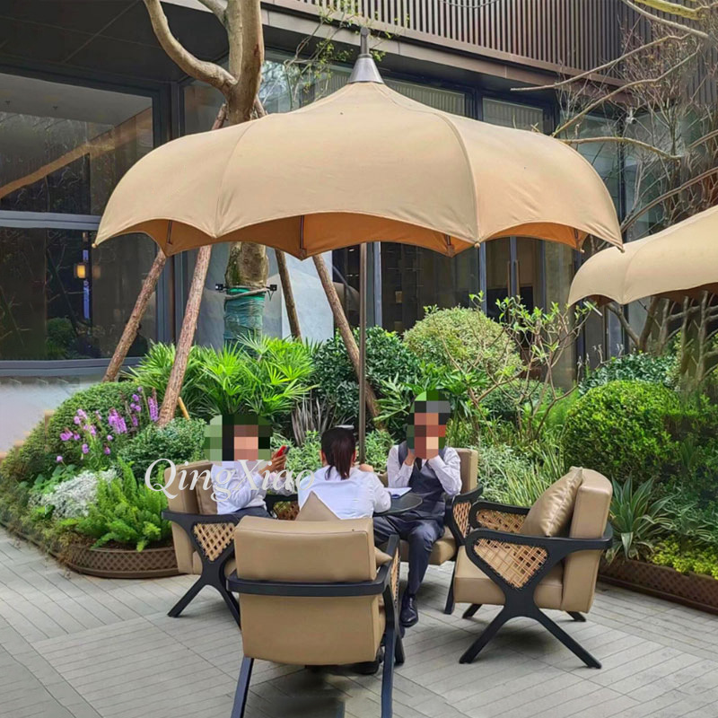 Arched Offset Cantilever Umbre - Outdoor Furniture For Cafe recension och pris