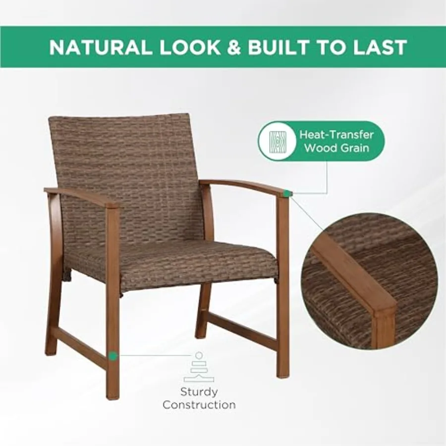 4-Piece Wicker Patio Furniture - Outdoor Furniture Durable recension och pris