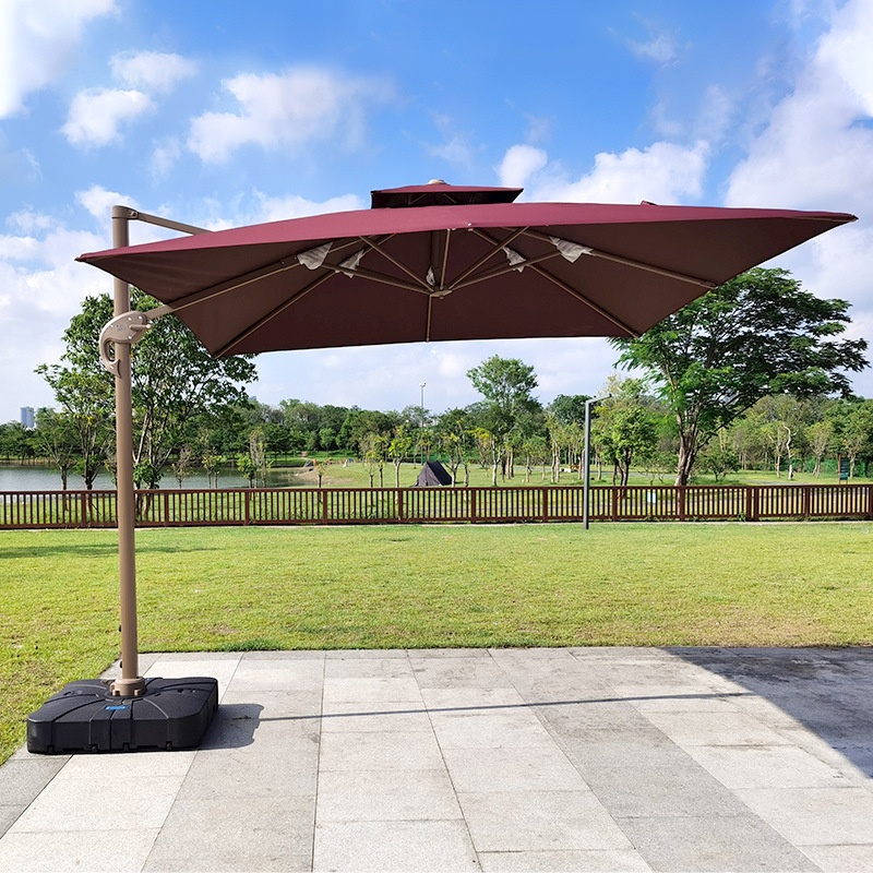 Modern Outdoor Large Square Um - Outdoor Furniture For Cafe recension och pris