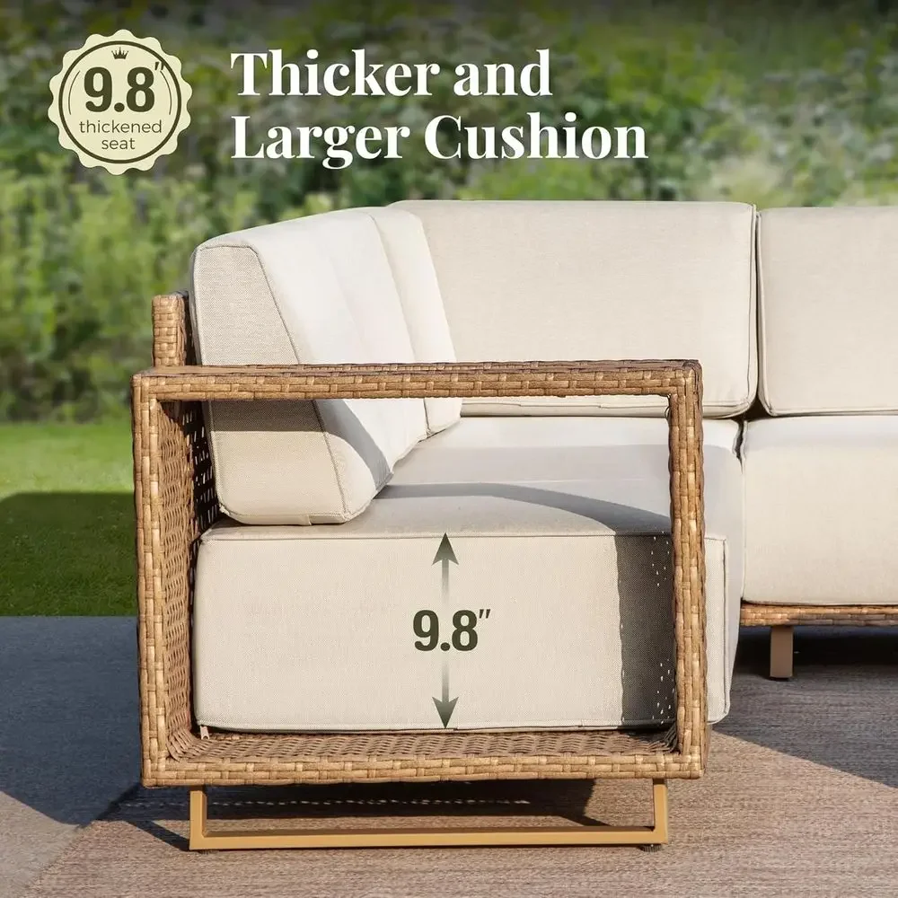 6-Piece Outdoor Wicker Sofa Se - Outdoor Furniture Teak recension och pris