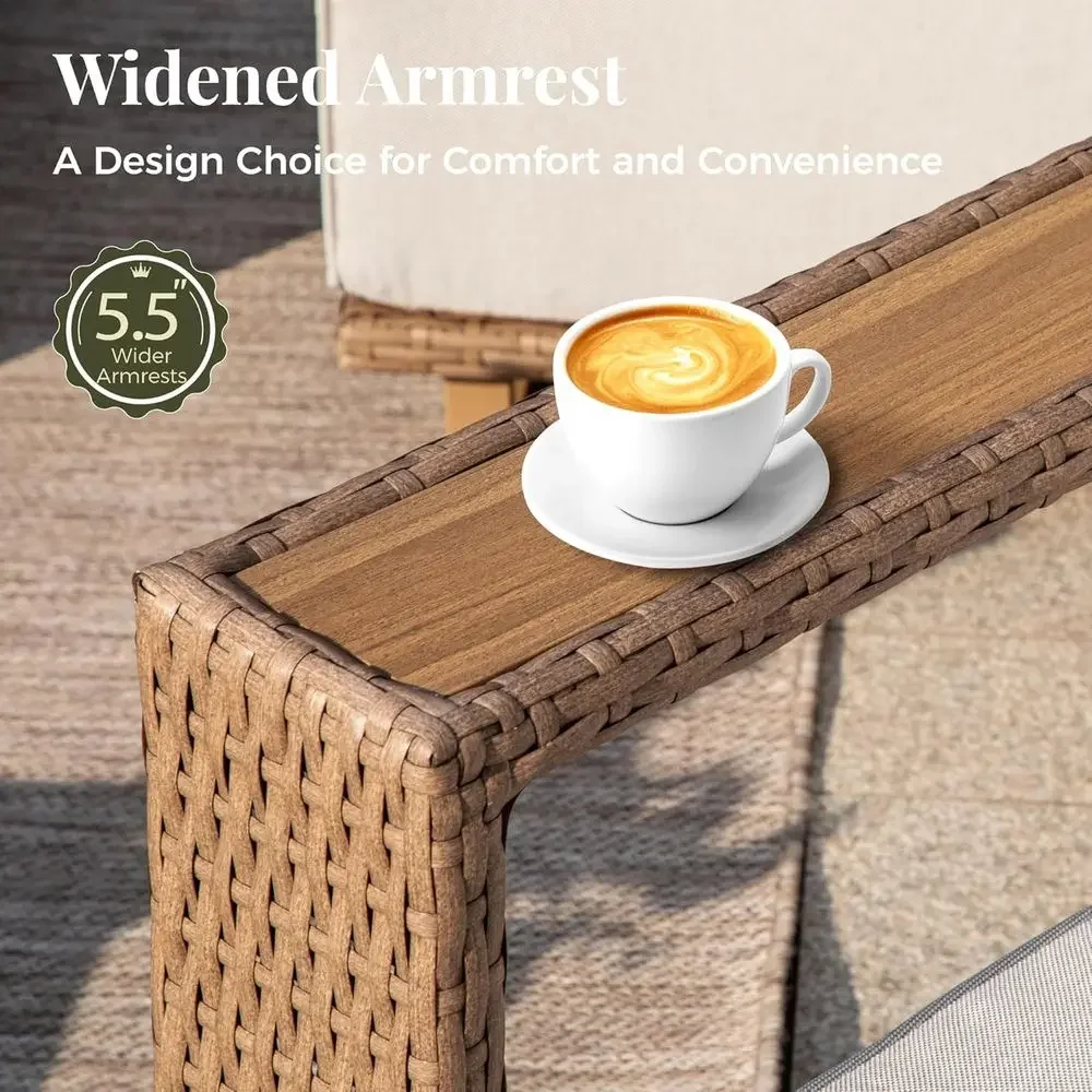 6-Piece Outdoor Wicker Sofa Se - Outdoor Furniture Teak recension och pris