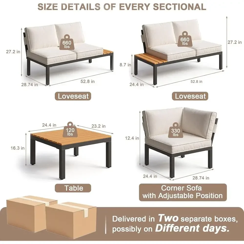 5-Person Outdoor Patio Furnitu - Outdoor Furniture Durable recension och pris