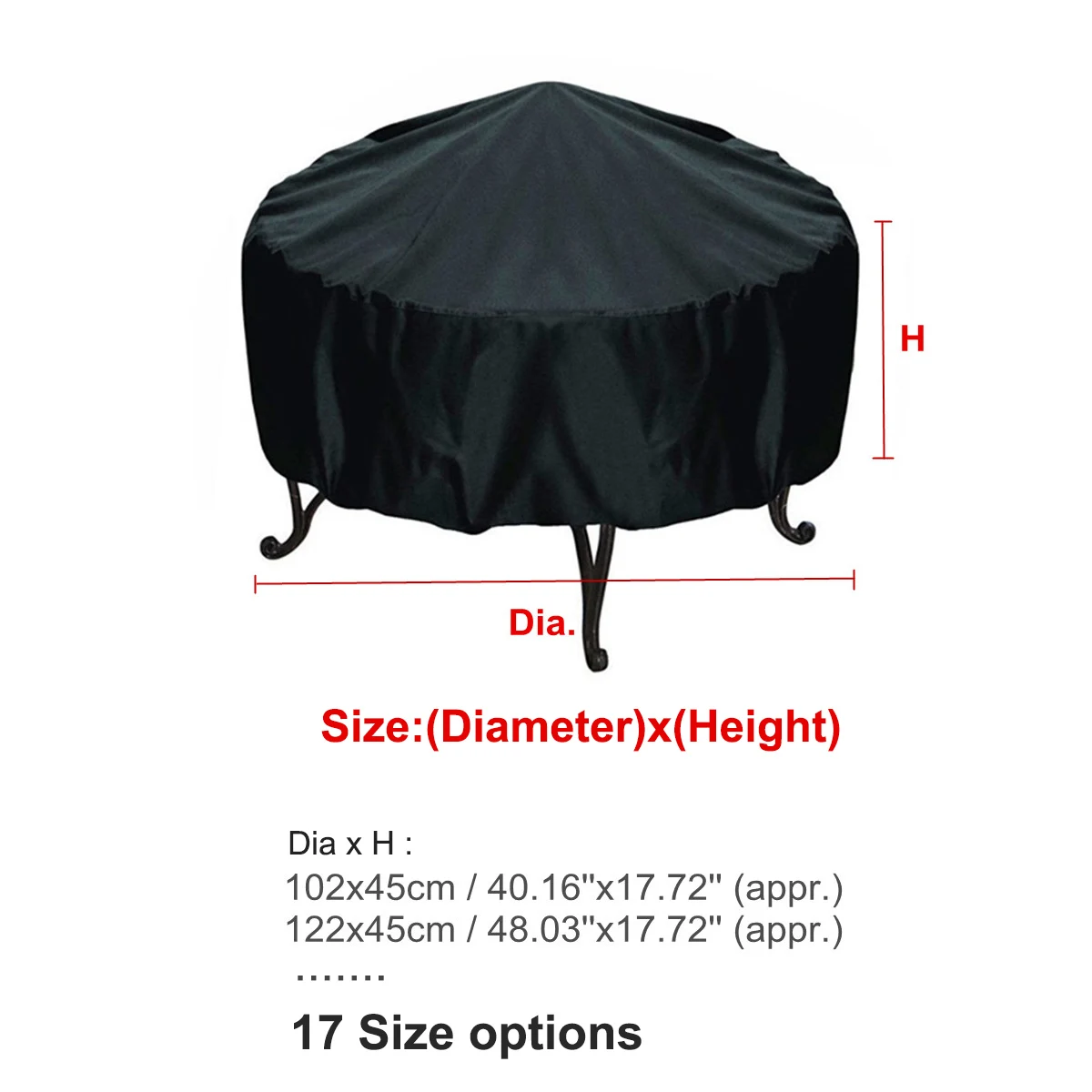 Waterproof Patio Fire Pit Cove - Outdoor Furniture Black recension och pris