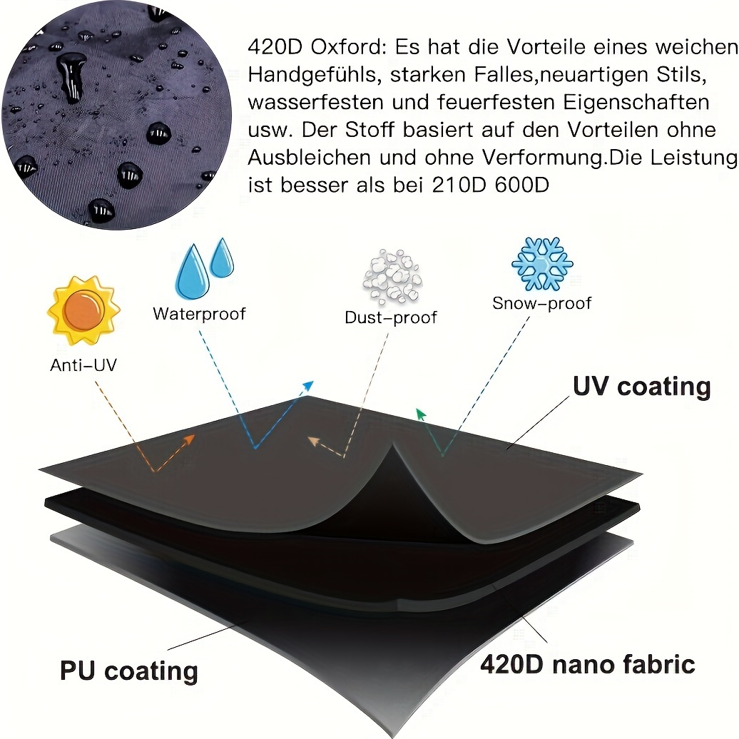 Black Outdoor Furniture Cover, - Outdoor Furniture Black recension och pris