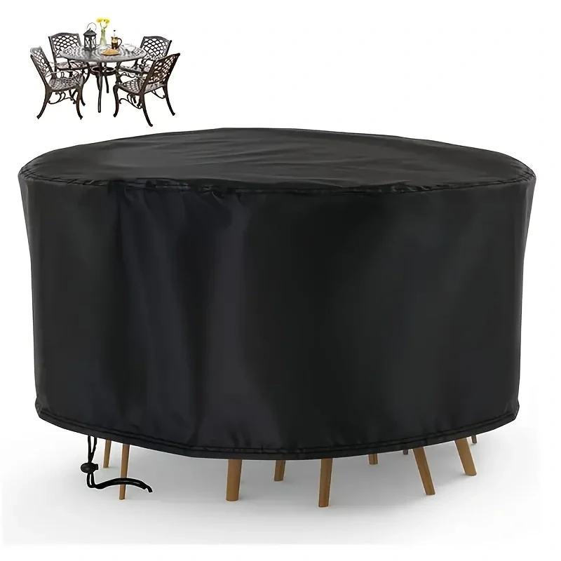 Waterproof Round Patio Furnitu - Outdoor Furniture Black recension och pris